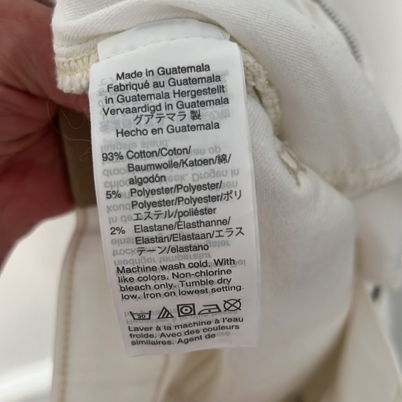 Madewell Petite Classic Straight Jeans in Tile White - Picture 5 of 6